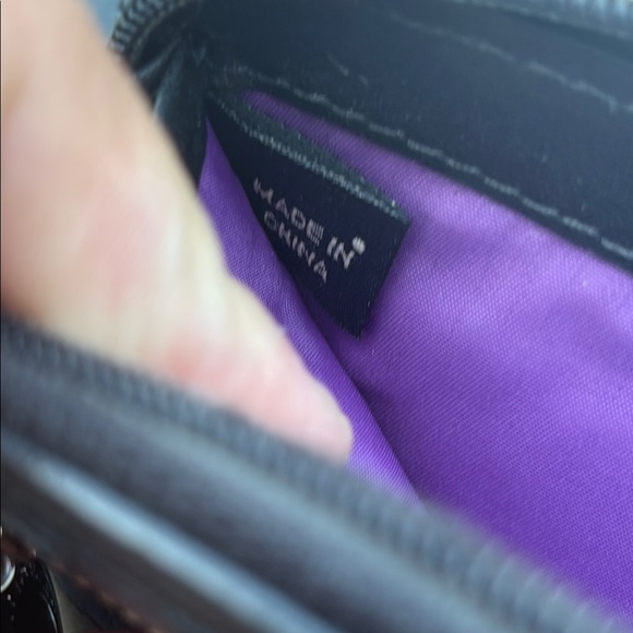 Coach Black on Black Signature Logo Canvas Wristlet Wallet Clutch GUC - Picture 15 of 16